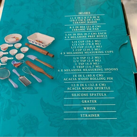 Pioneer Women Bake and Prep Set Brilliant Blooms New in Open Box - Picture 4 of 7